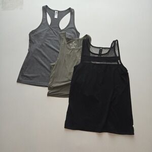 Women's Athletic Tank Top Lot of 3 Small Activewear Racerback Yoga Gym Tops